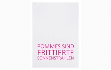 Geschirrtuch Pommes sind fritierte Sonnenstrahlen