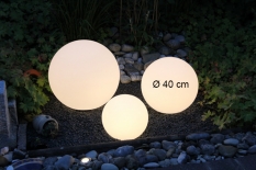 Leuchtkugel Moon, 2 Watt RGB-LED, Durchmesser 40 cm