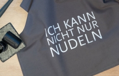 Geschirrtuch Ich kann nicht nur Nudeln